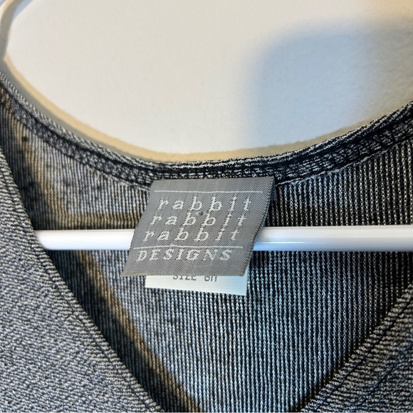 Rabbit Rabbit Rabbit Gray Mini Dress Size 8 - Picture 3 of 4